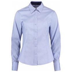 Kustom Kit KK789 Women's Contrast Premium Oxford Shirt Long Sleeve